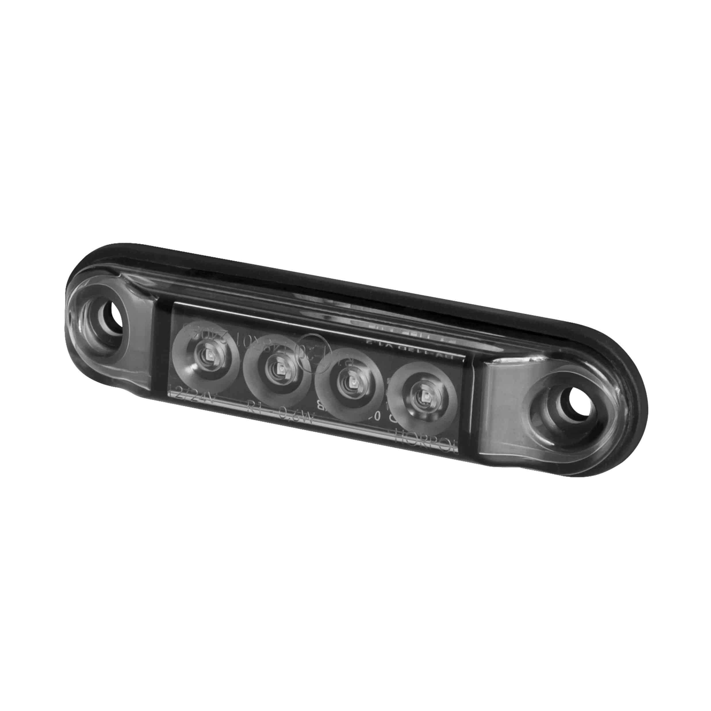 LED mørke markeringslys rød 12-24v 50cm kabel