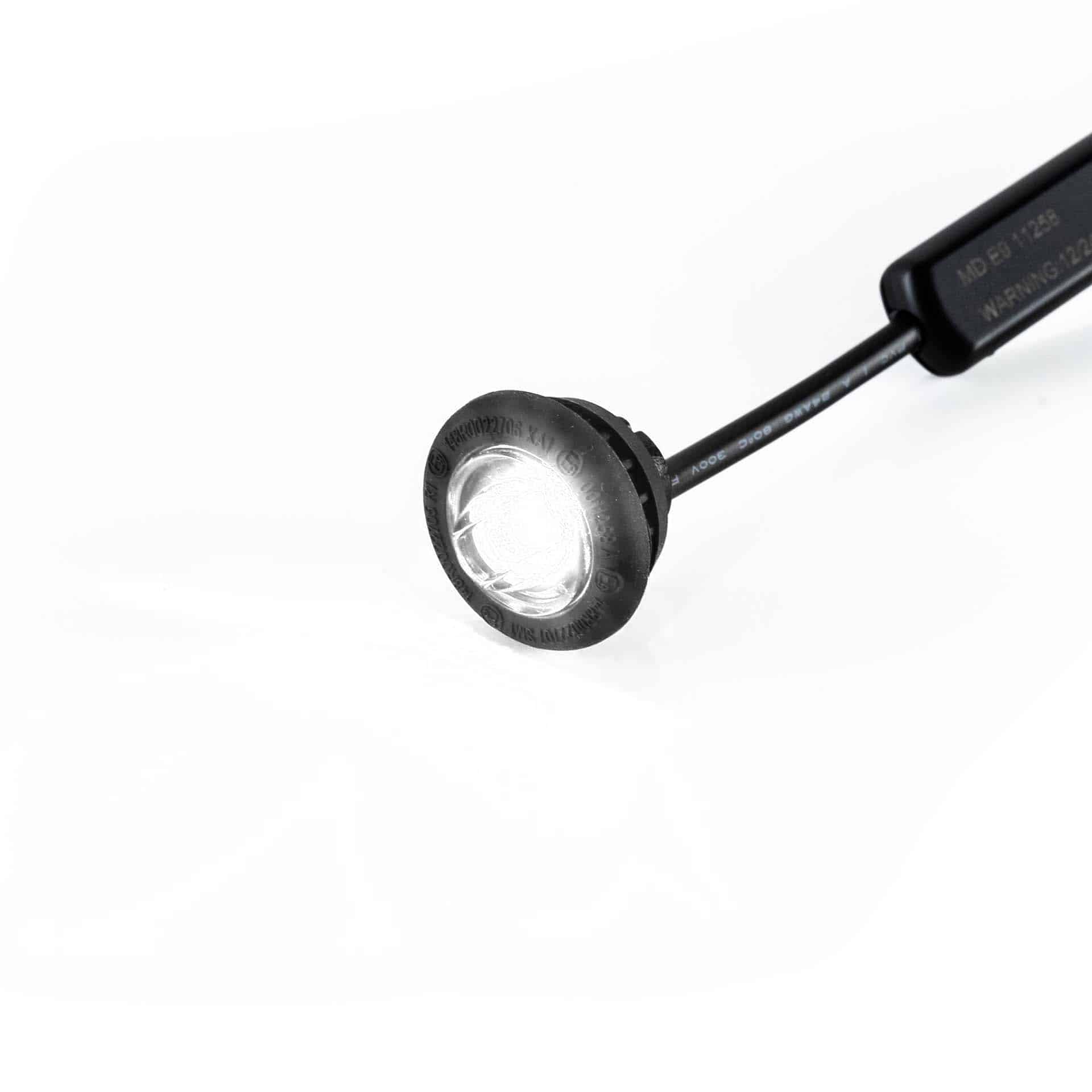 LED marker lights white 12-24v 25cm cable