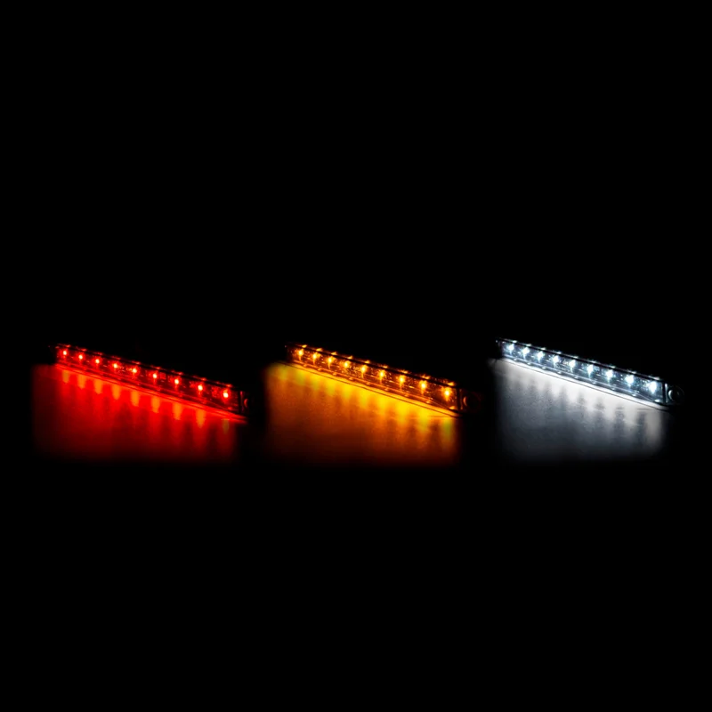 LED dark marker lights white 12-24v 0.3m cable - 3