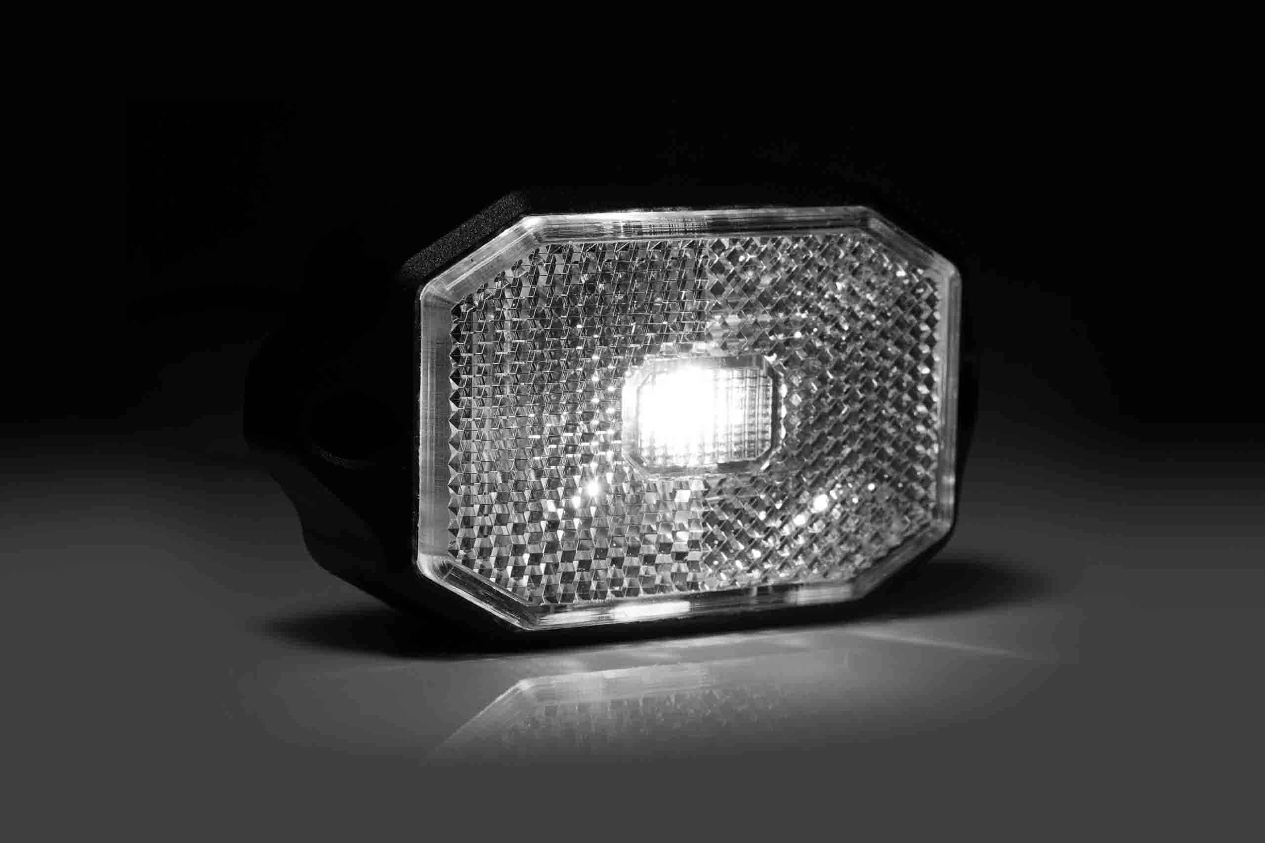 LED markeringslys hvid 12-24v, 0,75mm2 stik - 4