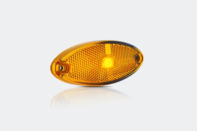 LED positionsljus oval bärnsten | 12-24v | 50cm kabel - 2