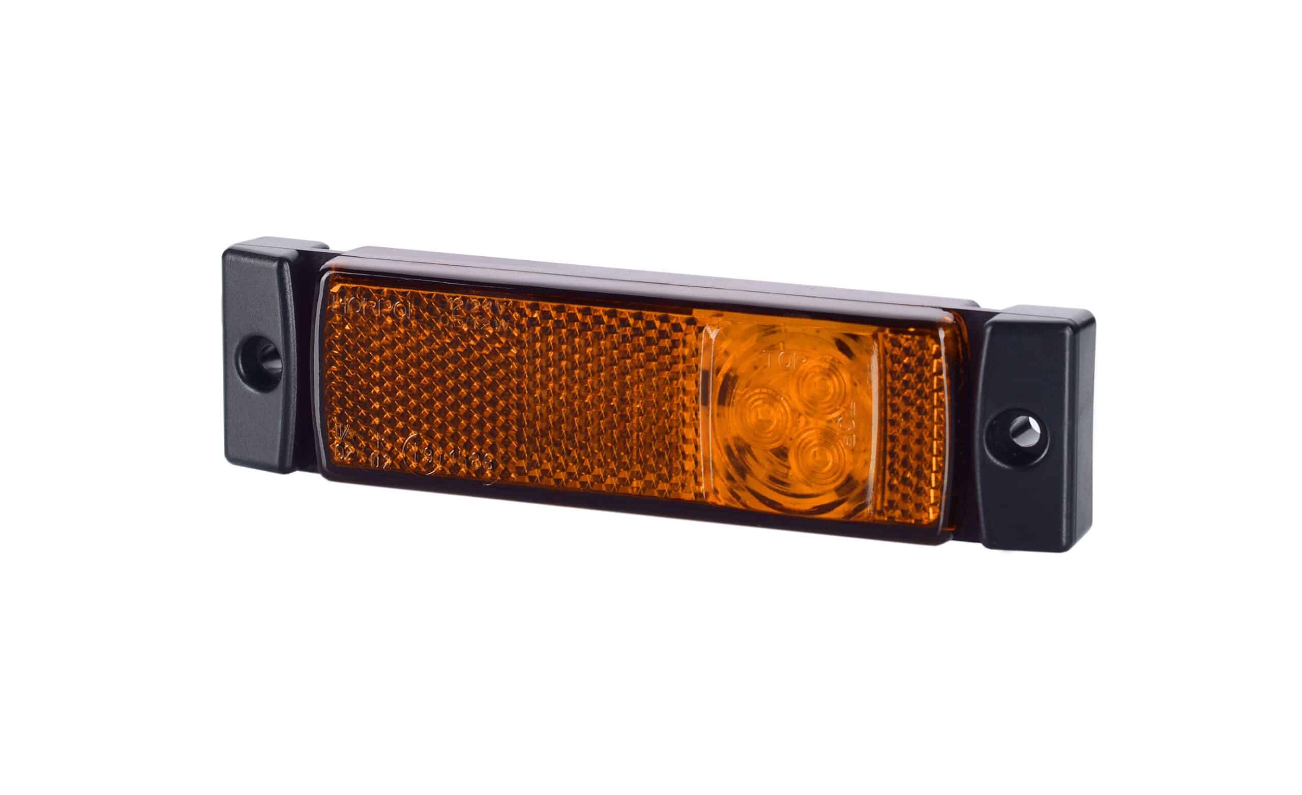 LED markeringslys | ravgul | 12-24V | 0,45m kabel