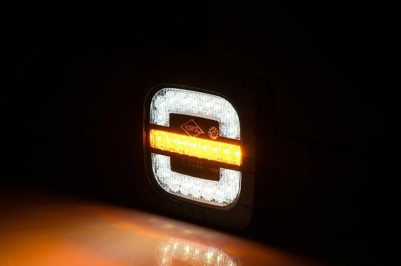 LED Front position lights & indicators 12/24v 1m. Cables - 2