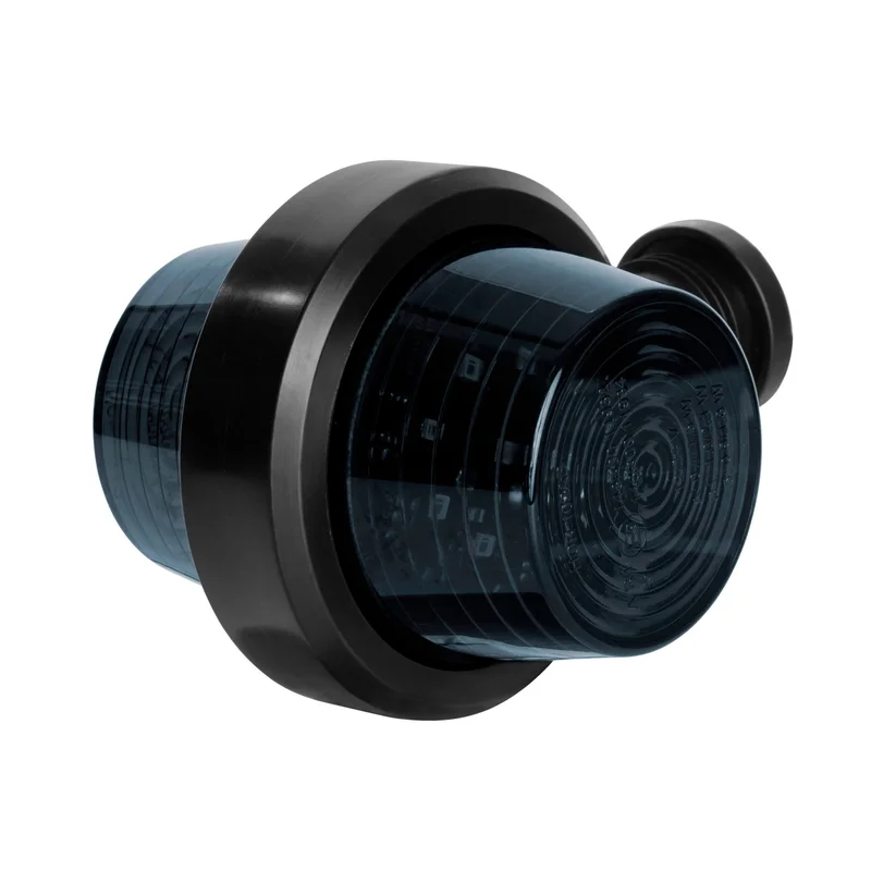 LED dark side marker light left, angled stem, 12-24v, 50cm cable