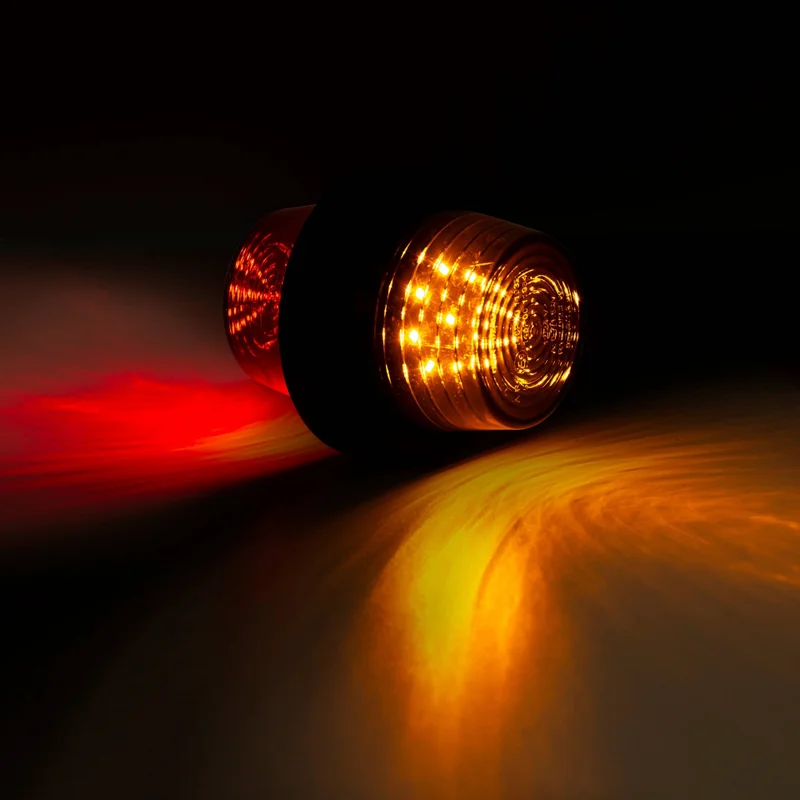 LED dark side marker light left, angled stem, 12-24v, 50cm cable - 4