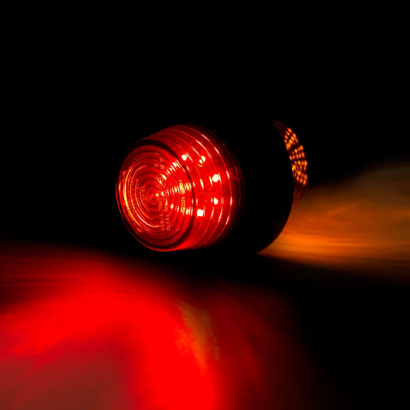 LED dark side marker light left, angled stem, 12-24v, 50cm cable - 3