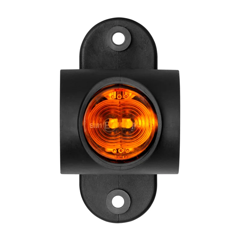 LED mørke side markeringslys rød-hvit-amber 12-24v 50cm kabel - 2