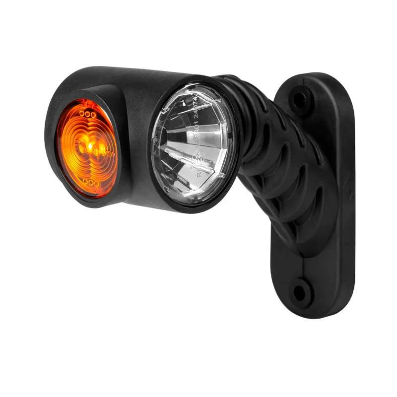 LED dark side marker light right red-white-amber 12-24v 50cm cable