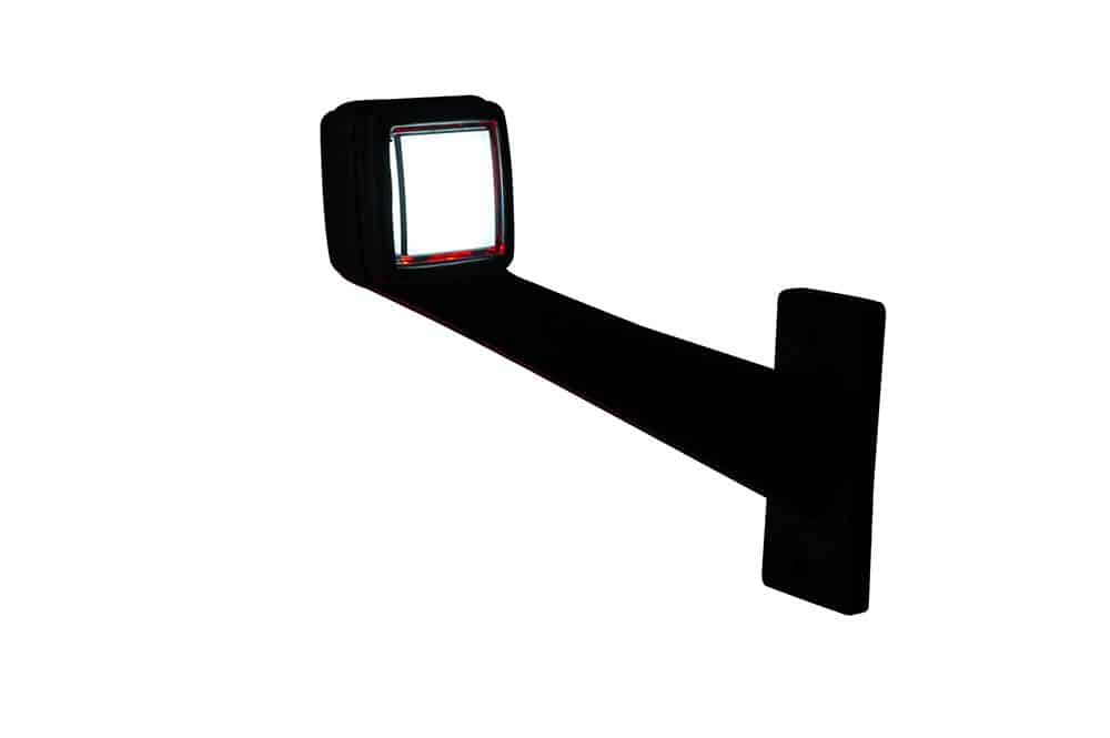LED sidemarkeringslys venstre rød-hvid 12-24v 50cm kabel - 4