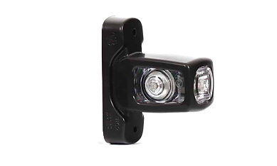 LED sidemarkeringslys rød-hvit-amber 12-24v 21cm kabel