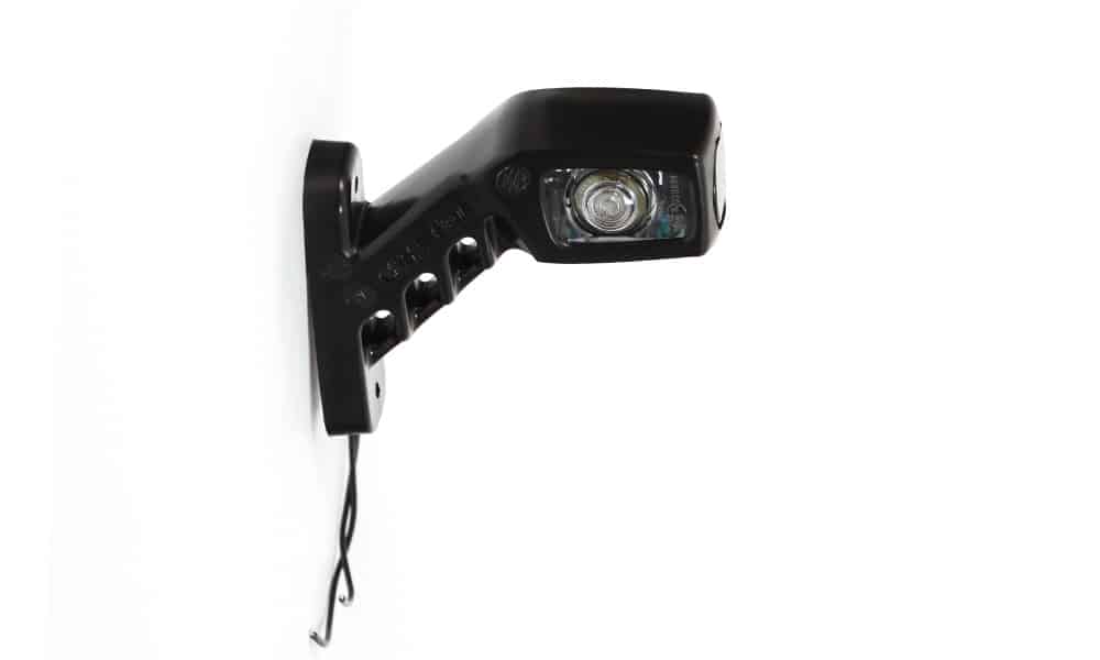 LED sidemarkeringslys høyre rød-hvit-oransje 12-24v 21cm kabel