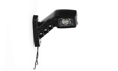 LED sidemarkeringslys høyre rød-hvit-oransje 12-24v 21cm kabel
