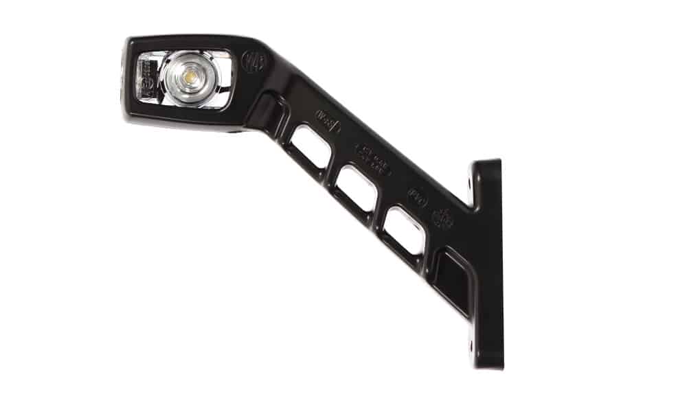 LED Sidomarkeringsljus vänster röd-vit-bärnsten 12-24v 21 cm kabel