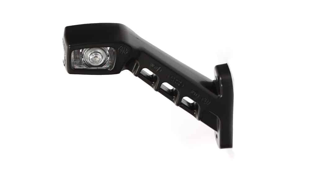 LED Sidomarkeringsljus vänster röd-vit-bärnsten 12-24v 21 cm kabel - 2