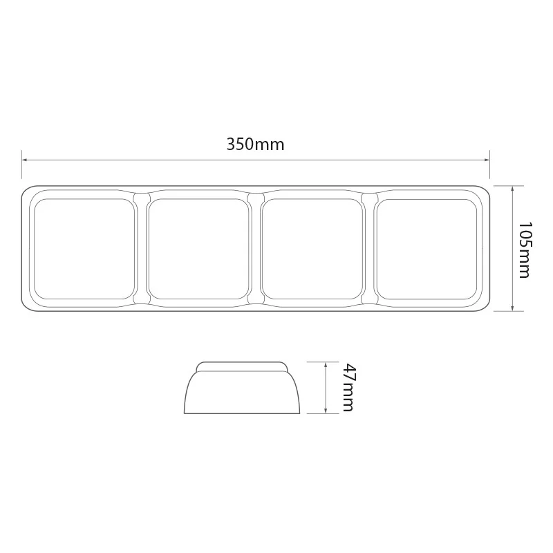 Quadruple black frame | 80 Series - 2