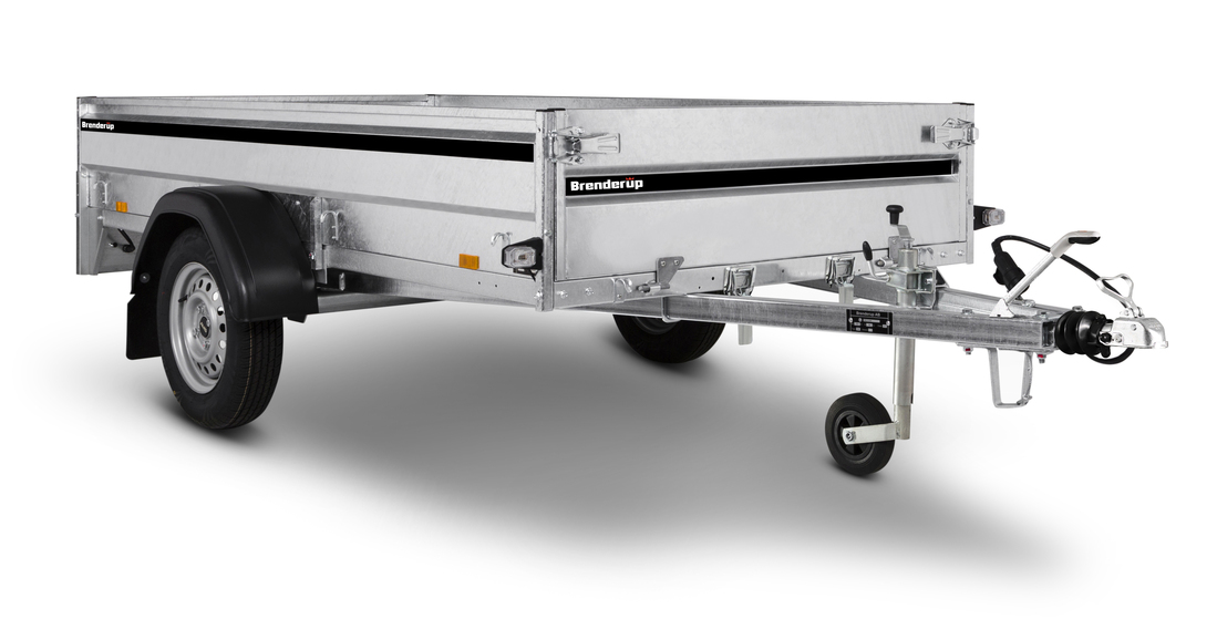 Brenderup Lågbyggd flakvagn Serie LMT Bromsad Tvåaxlad 1000 kg
