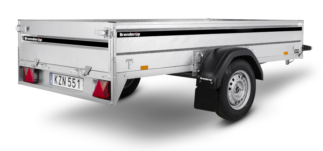 Brenderup Lågbyggd flakvagn Serie LMT Bromsad Tvåaxlad 1000 kg - 2