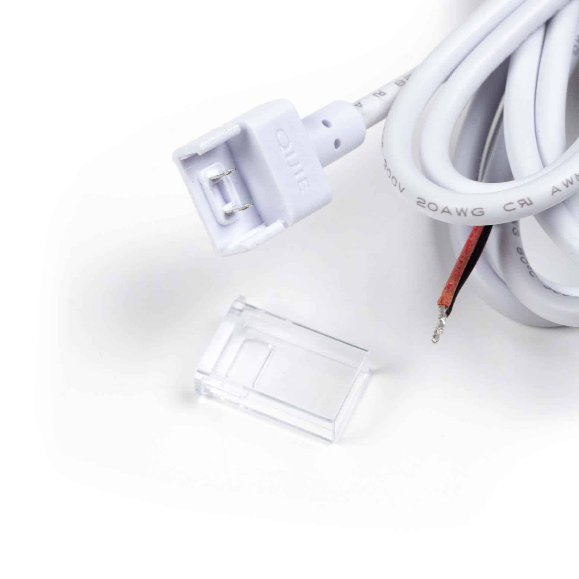 Klikk-på kontakter IP68 for LED-stripe (kontakt - 200 cm kabelende) - 2