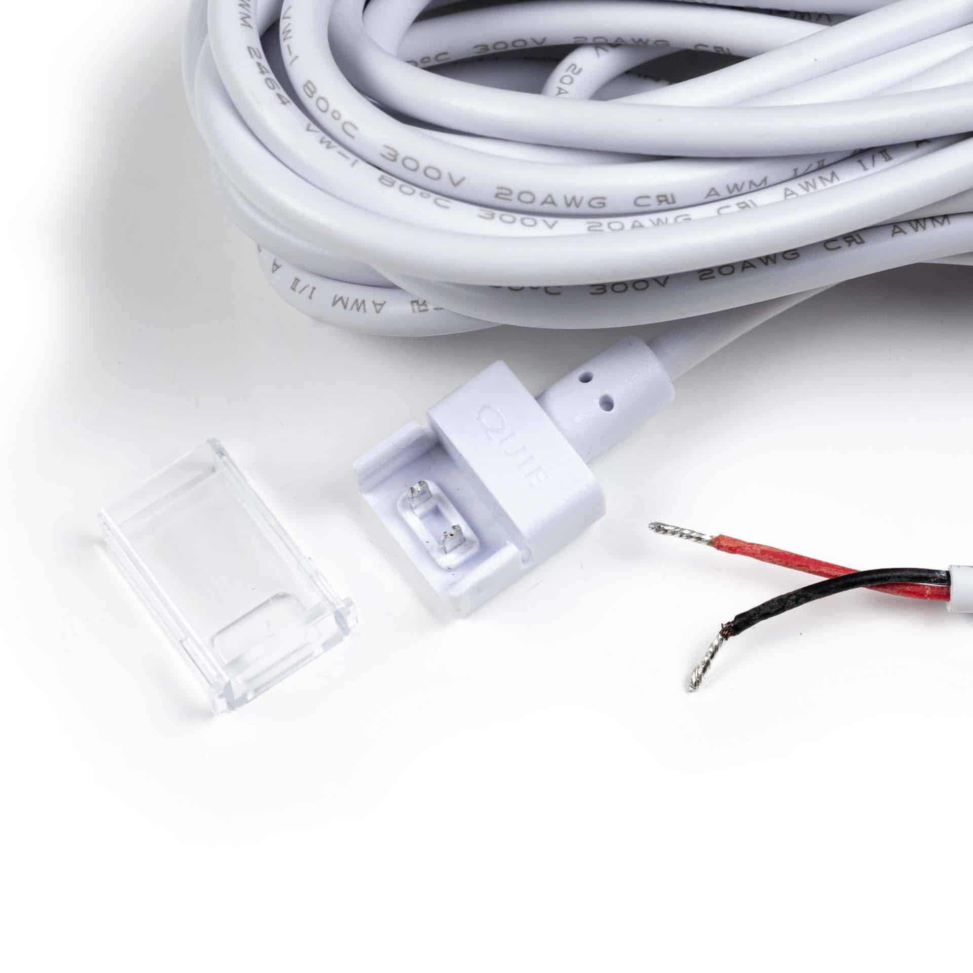 Klik-på stik IP68 til LED-strimmel (stik - 500 cm kabelende) - 2