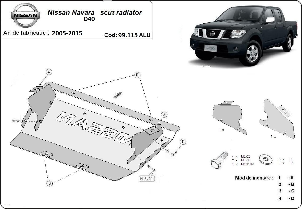 Hasplåt Aluminium Kylare | Nissan Navara D40 (2005-2015) - 3