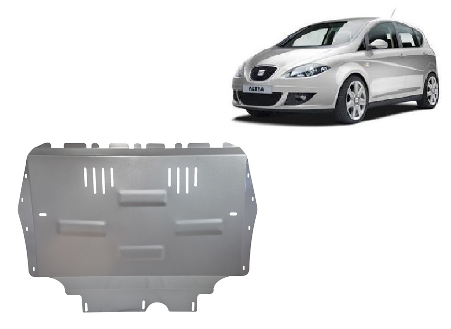 Hasplåt Aluminium Motor+ | Seat Altea (2004-2015) - 2