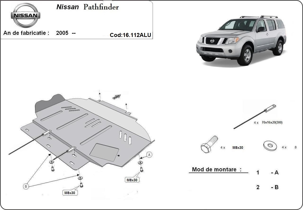 Skid plate Aluminium Engine | Nissan Pathfinder (2005-2026) - 3