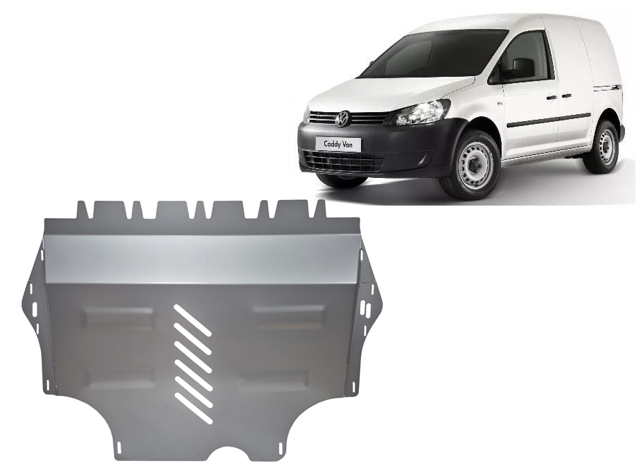 Aluminium-Unterfahrschutz Motor+ | VW Caddy - Webasto (2011-2020) - 2