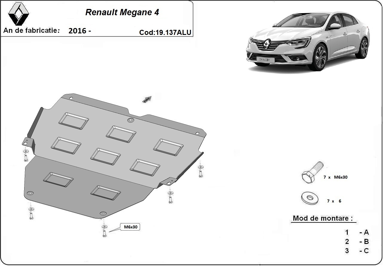 Bunnplate Aluminium Motor+ | Renault Megane IV (2016-2026) - 3