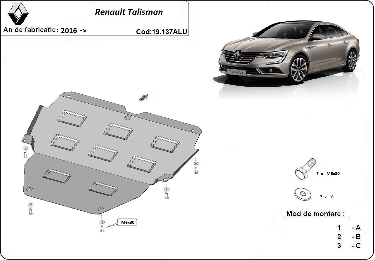 Bunnplate Aluminium Motor+ | Renault Talisman (2016-2026) - 3