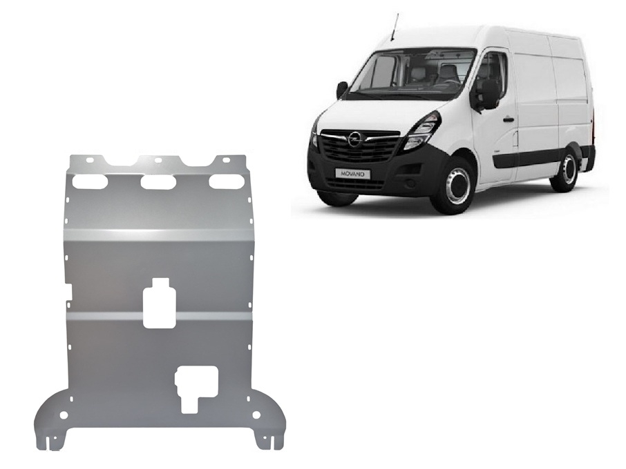 Bundplade Aluminium Motor+ | Opel Movano C (2022-2026) - 2