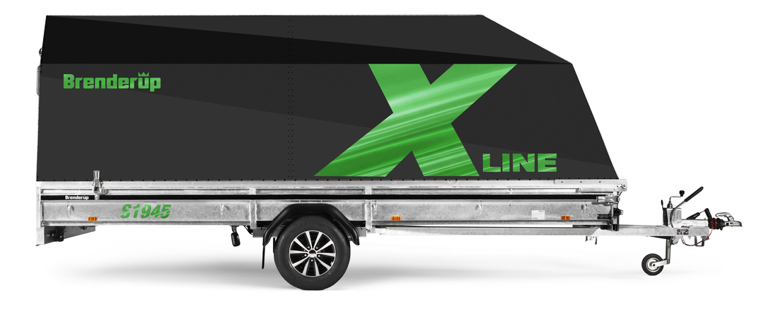 Brenderup Snöskotersläp X-line Svart Northern Light Inline 450L 1240 kg - 4