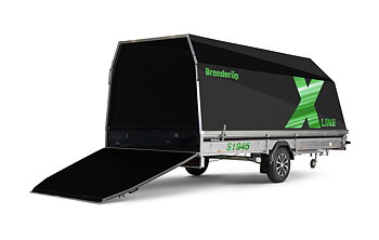 Brenderup Snöskotersläp X-line Svart Northern Light Inline 450L 1240 kg