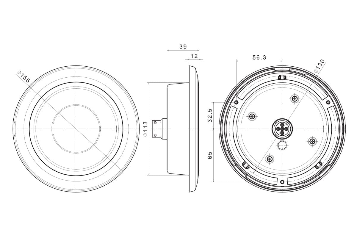 Chrome replacement ring for VC-4900 serie lights - 2