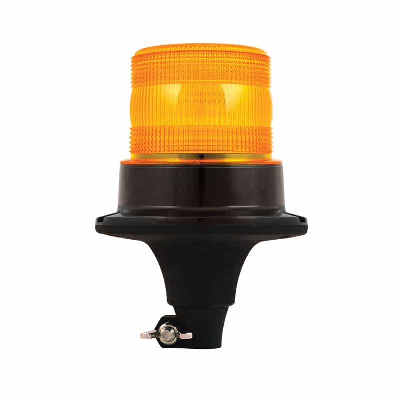 R10 LED blinkende varsellys 10 - 30v med PC Flexi-DIN brakett