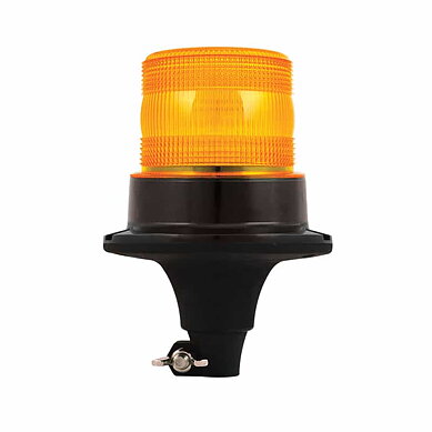 R10 LED flashing beacon 10 - 30v with PC Flexi-DIN bracket