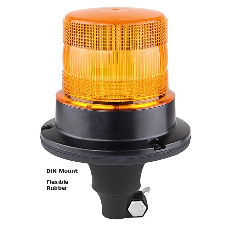 R65 LED blinkende varsellys 10 - 30v med PC Flexi-DIN brakett