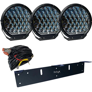 Avelux Summit Pro 225 LED Extraljus 3-pack