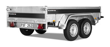 Brenderup Lågbyggd flakvagn Serie RT 1990 kg