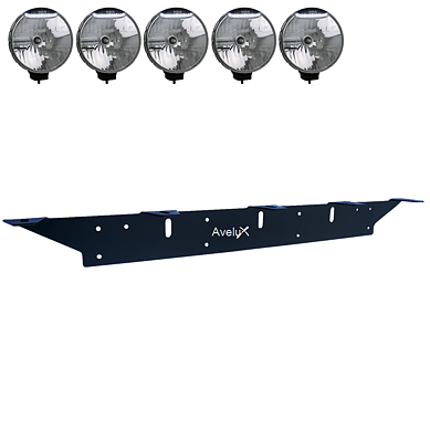 Brakett til 5 ekstralys (max 225mm)