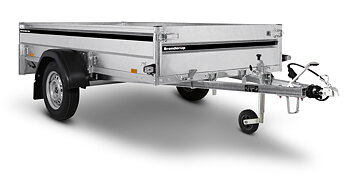 Brenderup Lågbyggd flakvagn Serie LMT Bromsad Tvåaxlad 1250 kg
