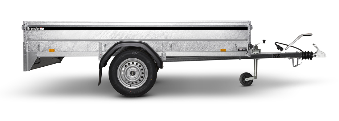 Brenderup Lågbyggd flakvagn Serie LMT Bromsad Tvåaxlad 1250 kg - 3