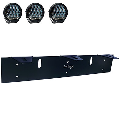 Brakett, 3 LED-ekstralys | 7 tommer
