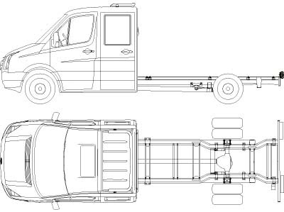 T-RACK Mercedes Sprinter 07- Bakre H1 - 2