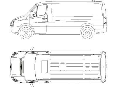 T-RACK Mercedes Sprinter 07- Bakre H1 - 3