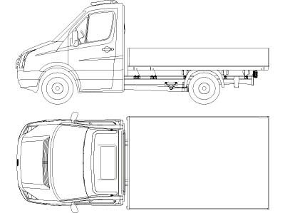 T-RACK VW Crafter 07-16 Foran H1 Enkelhytt - 2