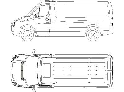 T-RACK VW Crafter 07-16  | Främre H1 Dubbelhytt - 3