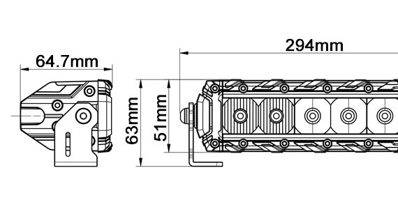 Ford Ranger 19-22 Nedre Grillen Radar Kit | STEDI ST3K 11.5 x2 - 12