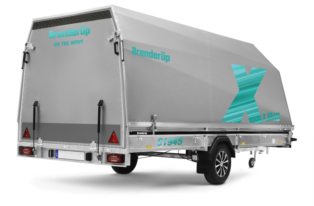 Brenderup Snöskotersläp X-line Silver Frostbite Inline 450L 1240 kg - 5