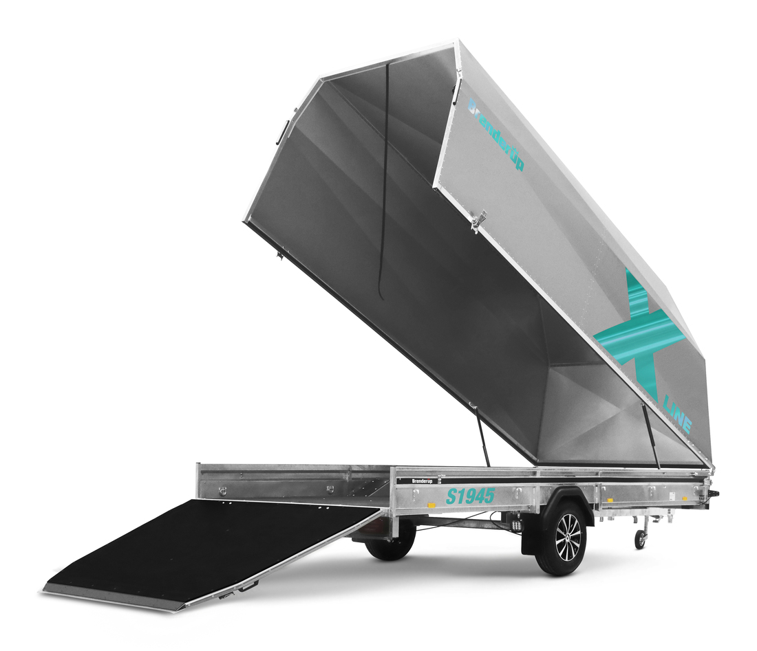 Brenderup Snöskotersläp X-line Silver Frostbite Inline 450L 1240 kg - 3