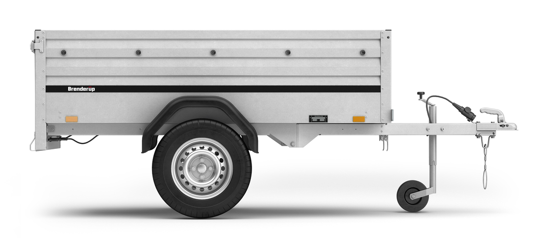 Brenderup Lågbyggd flakvagn Obromsad Serie 1000 205L 750 kg - 2